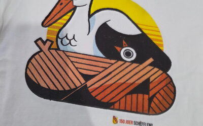 T-shirt et tote bag sérigraphiés pour les 150 ans de Schifflange