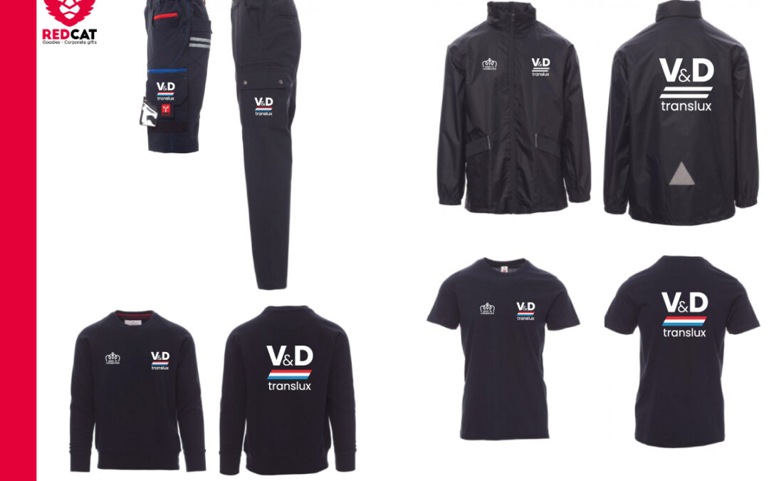 Vêtements professionnels personnalisés au Luxembourg | Réalisation VD TRANS LUX - RedCat